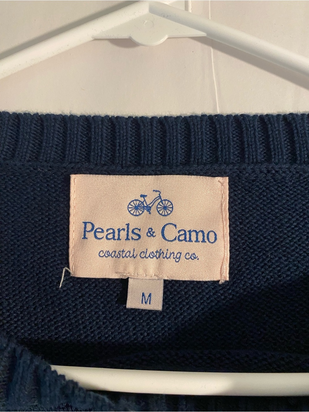 Pearls and Camo PAR-TEE Navy Knit Top with Golf Cart Graphic - Picture 5 of 7